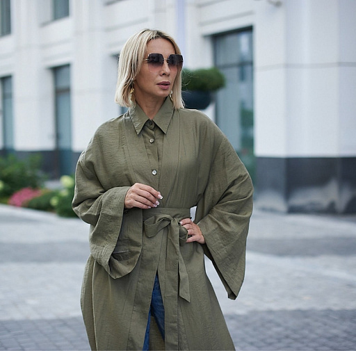 картинка Крапива+вискоза, цвет оливково-зеленый от интернет магазина