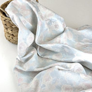 Жаккард "Винтаж" розы бел