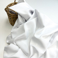 Штапель однотон БЕЛЫЙ