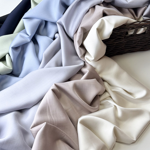 картинка Шелк вискозный цвет небесно-голубой от интернет магазина