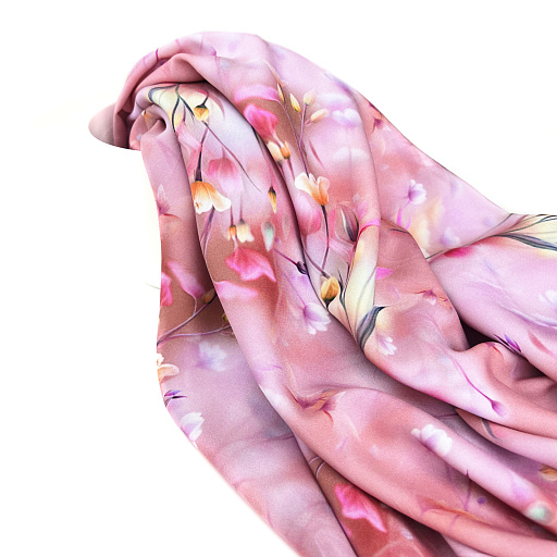 картинка Ткань плательная "Пробуждение" роз от интернет магазина