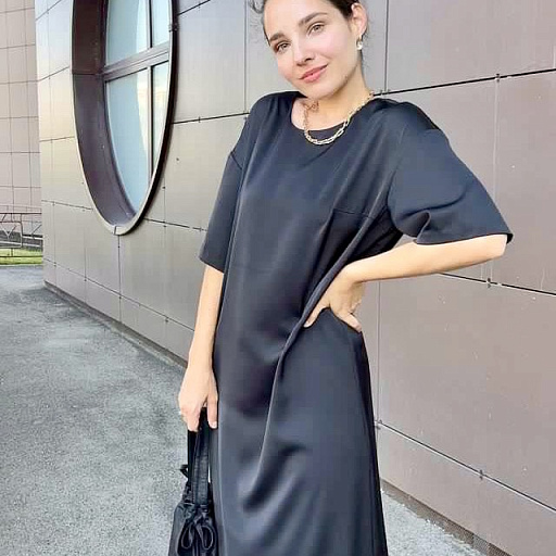 картинка Эко-шелк цвет черный от интернет магазина