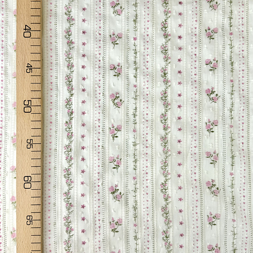 картинка Хлопок "Прованс" розовые цветочки от интернет магазина