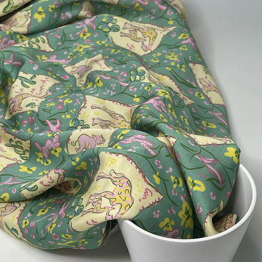 картинка Вискозный шелк "Зоопарк" от интернет магазина