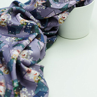 Вискозный шелк "Калейдоскоп" фиол