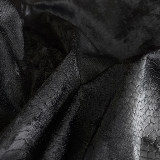 картинка Эко-кожа "Питон" черная от интернет магазина