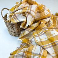 Сорочечная "Клетка" желтая