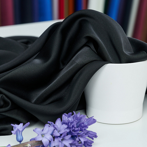 картинка Эко-шелк цвет черный от интернет магазина