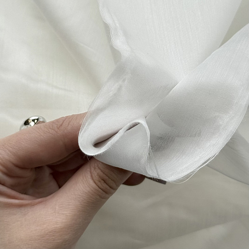 картинка Шифон однотонный белый от интернет магазина