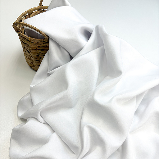 картинка Штапель однотон БЕЛЫЙ от интернет магазина