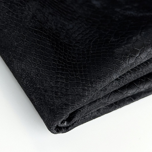 картинка Эко-кожа "Питон" черная от интернет магазина