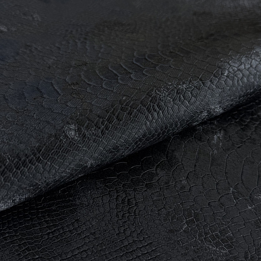 картинка Эко-кожа "Питон" черная от интернет магазина