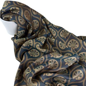 Вискозный шелк хамелеон «Инжир»