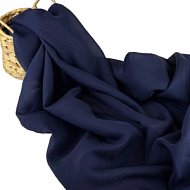 Шифон однотонный темно синий