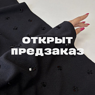 Ткань костюмная "Сайма" черный