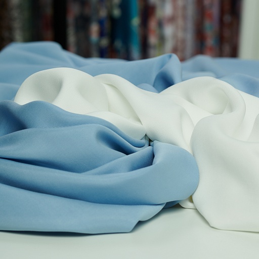 картинка Ткань плательно-костюмная "Тенсел" твил цвет голубой от интернет магазина