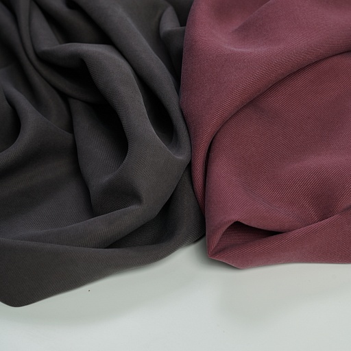 картинка Ткань плательно-костюмная "Тенсел" твил цвет баклажан от интернет магазина