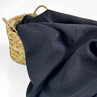 Ткань плательная "Тенсел-лен" цвет черный