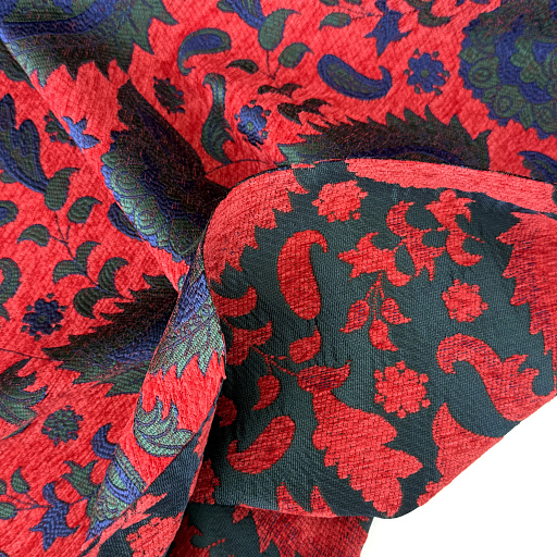 картинка Жаккард "Винтаж" красный от интернет магазина