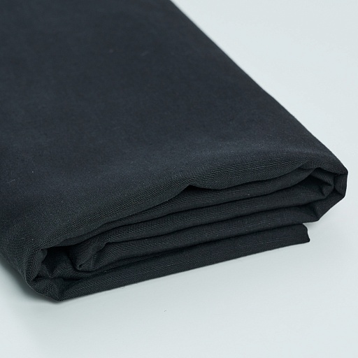 картинка Ткань плательная "Тенсел-лен" цвет черный от интернет магазина