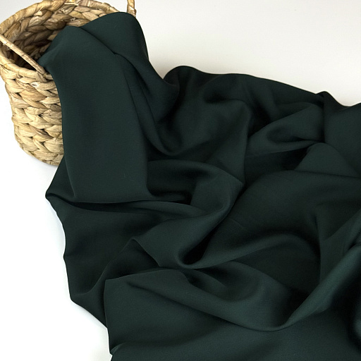 картинка Шелк вискозный цвет темно-зеленый от интернет магазина