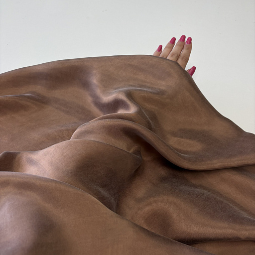 картинка Ткань плательная Купра цвет медь от интернет магазина