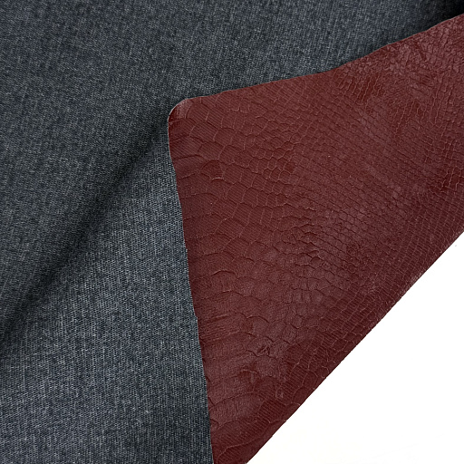 картинка Эко-кожа "Питон" бордо от интернет магазина