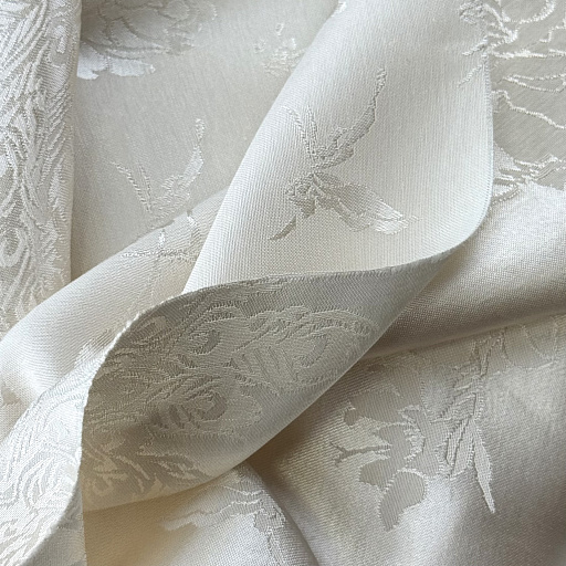 картинка Вискозный шелк жаккардовый "Императорский павлин" шампань от интернет магазина