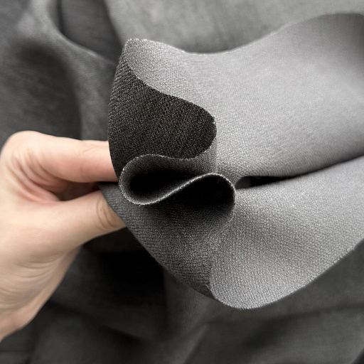 картинка Ткань плательно-костюмная «Крафт» цвет графит от интернет магазина