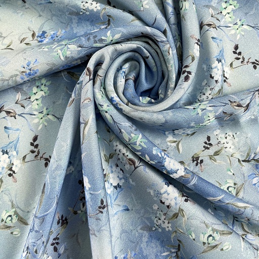картинка Вискозный шелк "Нега" голубая от интернет магазина