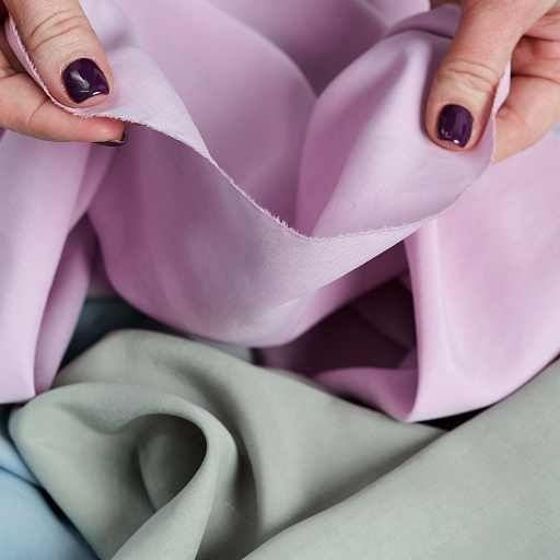 картинка Ткань плательная "Тенсел-лен" цвет лаванда от интернет магазина