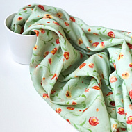 Ткань плательная "Ева" цвет зеленый