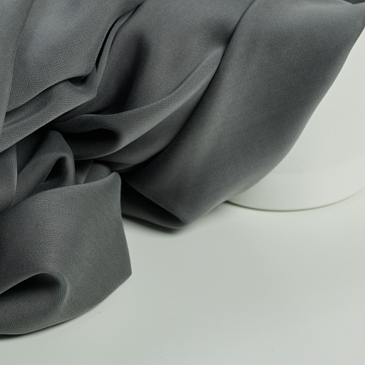 картинка Ткань плательно-костюмная "Тенсел+купра" цвет графит от интернет магазина