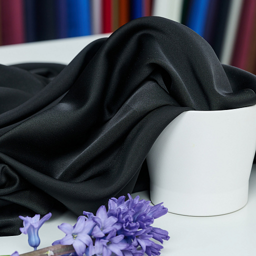 картинка Эко-шелк цвет черный от интернет магазина