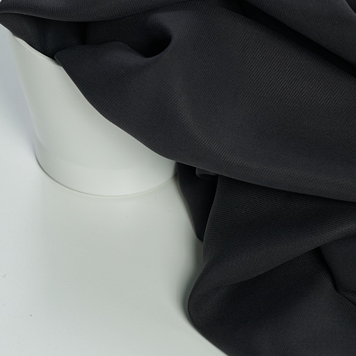 картинка Ткань плательно-костюмная "Тенсел" твил цвет черный от интернет магазина