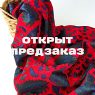 Жаккард "Винтаж" красный