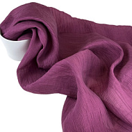 Шифон однотонный креш ежевика